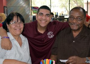 Matthew Murphy and his parents