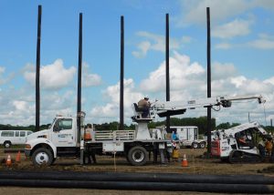 TSTC Utility Pole Yard Installation