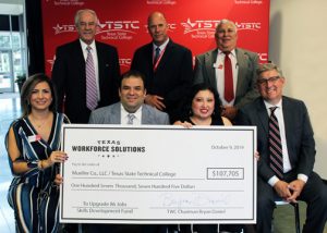 TSTC, Mueller Co. receive TWC Skills Development Fund grant